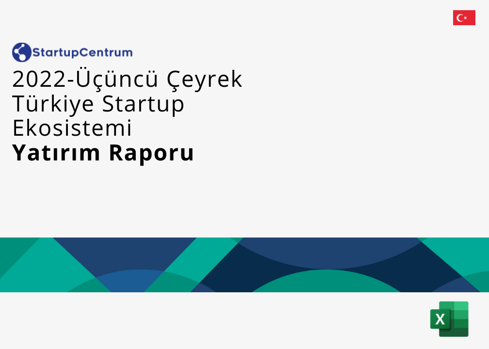 2022-Üçüncü Çeyrek Yatırım Alan Startuplar Verisi/Q3'22 Funded Turkish Startups List - Premium Cover Image